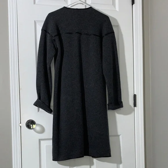 Gray Open Front Cardigan - Picture 5 of 7